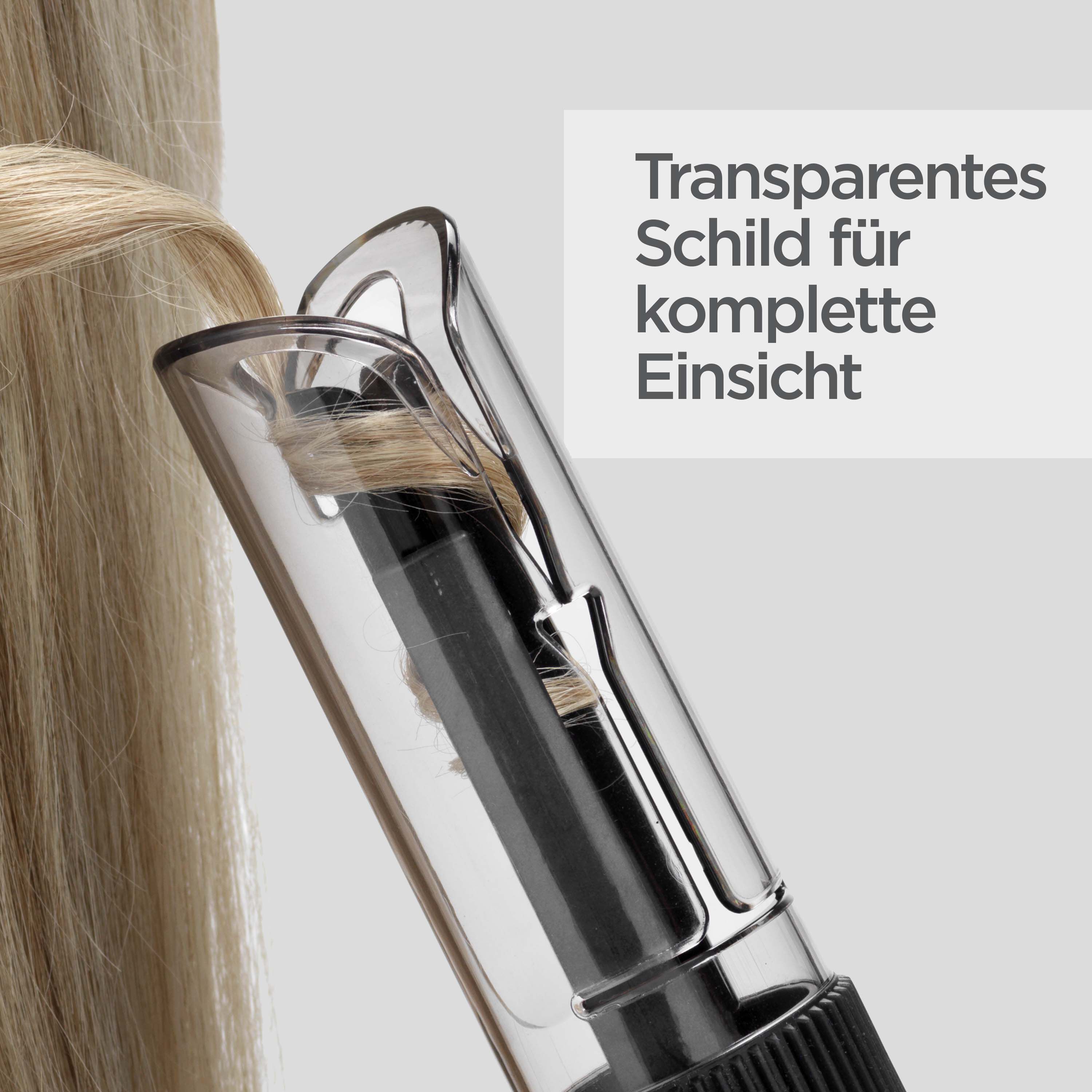 Transparentes Schild f&uuml;r komplette Einsicht